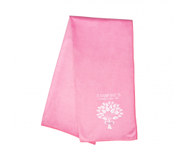 Big size pink microfiber towel