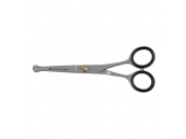 Straight Microtoothed Scissors with round tip for delicate areas