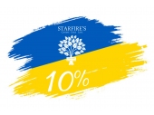 Starfire's Canine Care Line Europe 10 % of online shop sales turnover during March 1-15th donates for Ukraine